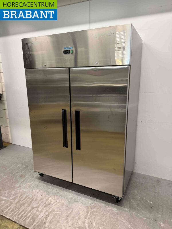 Edelstahl Polar G595 Doppeltüriger 2-türiger Gefrierschrank Gefrierschrank 1200 Liter 230V Horeca – Bild 2