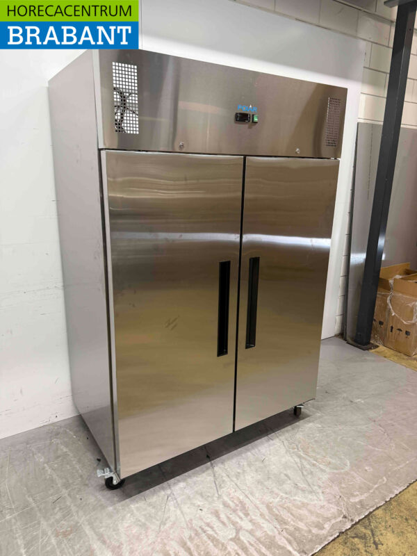 Edelstahl Polar G595 Doppeltüriger 2-türiger Gefrierschrank Gefrierschrank 1200 Liter 230V Horeca – Bild 3