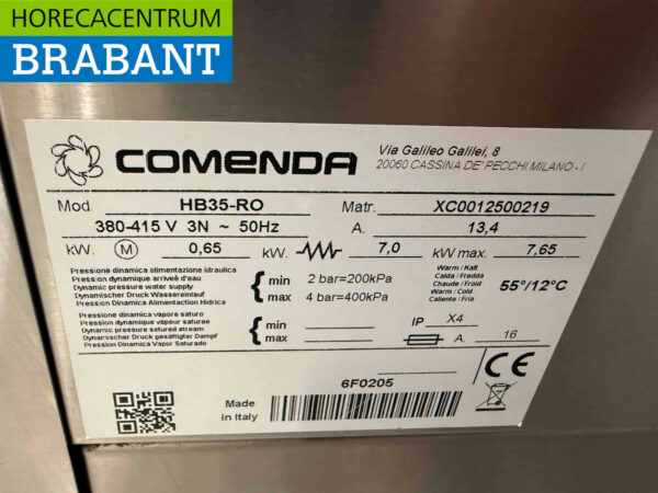 RVS Comenda HB35-RO Glaswaschmaschine Geschirrspüler Osmose 400V Horeca – Bild 6
