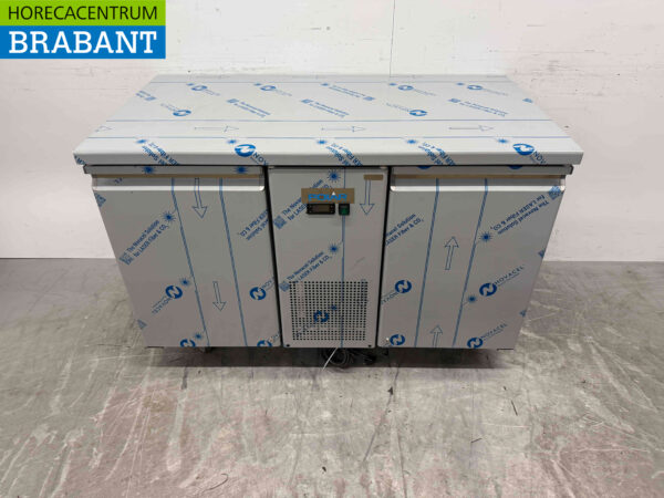 Edelstahl Polar UA070 Energieeffiziente Kühltheke 2 Türen 130 cm 230V Horeca – Bild 2