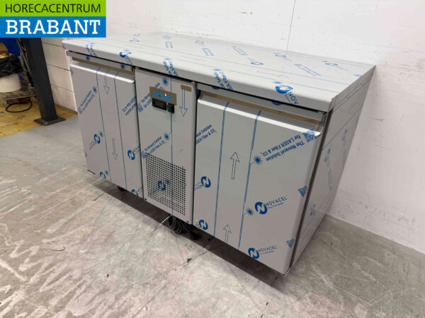 Edelstahl Polar UA070 Energieeffiziente Kühltheke 2 Türen 130 cm 230V Horeca – Bild 4