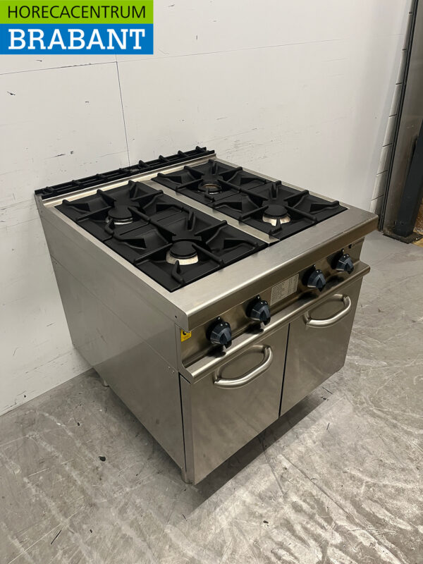 RVS Alpeninox 4-Flammen-Gasherd GAS Horeca – Bild 3