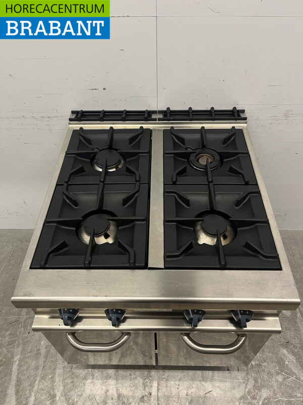 RVS Alpeninox 4-Flammen-Gasherd GAS Horeca – Bild 4
