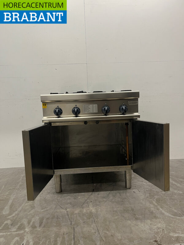 RVS Alpeninox 4-Flammen-Gasherd GAS Horeca – Bild 5