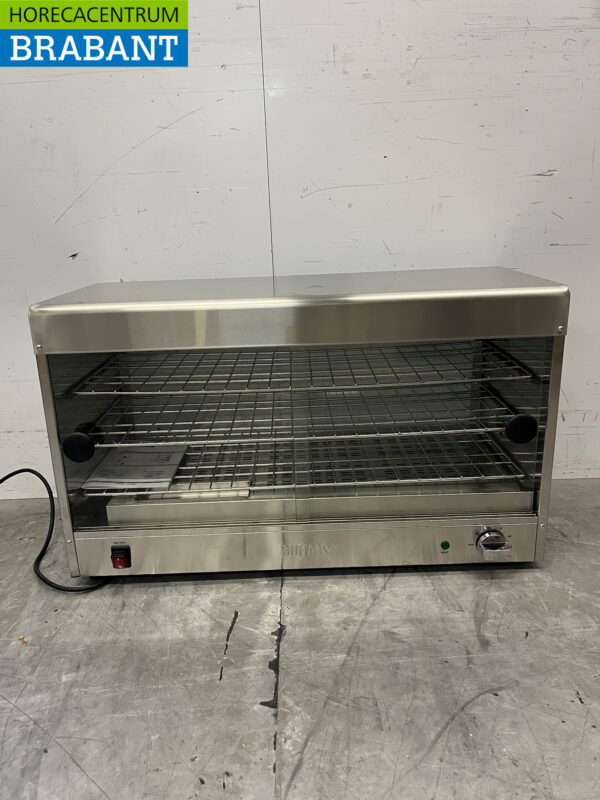 Edelstahl Buffalo CJ559 Warmhaltevitrine für 60 Torten 230V Horeca