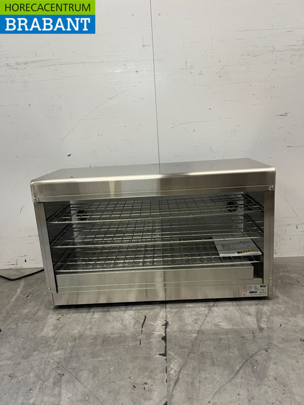 Edelstahl Buffalo CJ559 Warmhaltevitrine für 60 Torten 230V Horeca – Bild 4