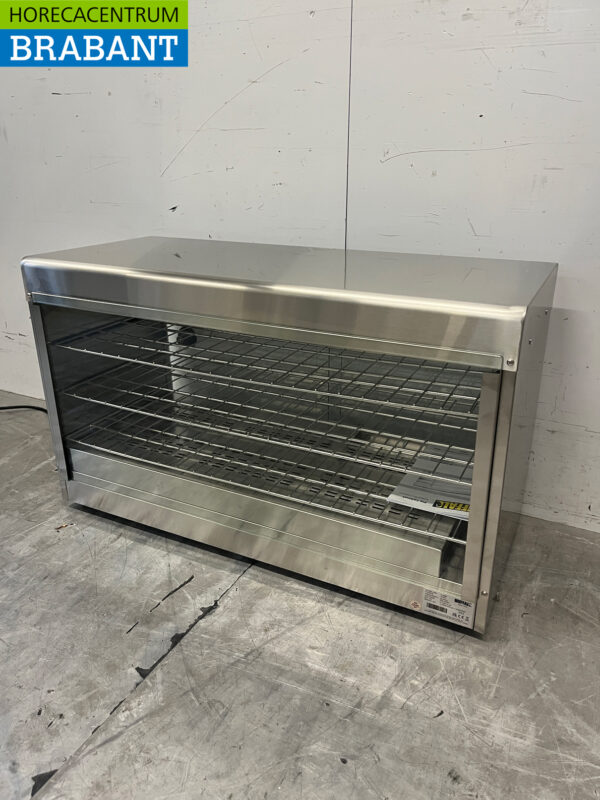 Edelstahl Buffalo CJ559 Warmhaltevitrine für 60 Torten 230V Horeca – Bild 5