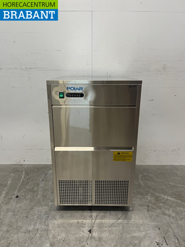 Polar GL192 Eiswürfelmaschine aus Edelstahl mit 10 kg Bunker Produziert 50 kg pro Tag 230V Horeca