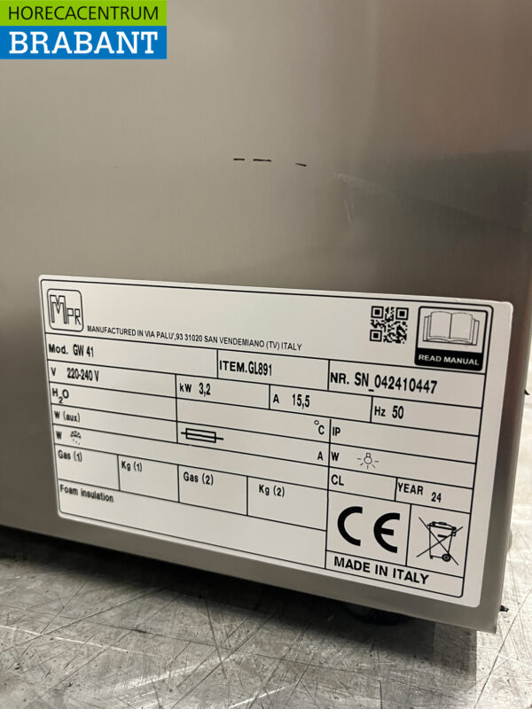 Edelstahl Gastro M GW41 GL891 Gläserspüler Gläserspüler 230V Horeca – Bild 9
