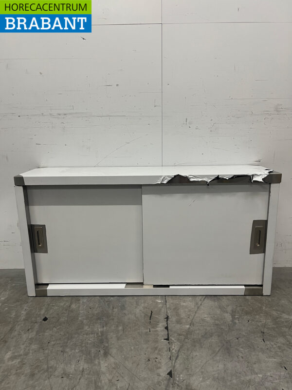 Vogue DL450 Edelstahl Hängeschrank 2 Schiebetüren 120 cm Catering