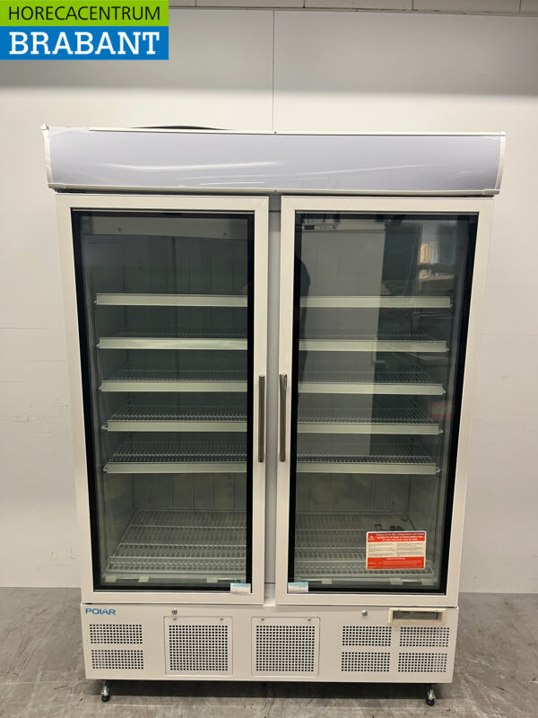 Polar GH507 Doppeltürige Glastür-Gefriertruhe Gefrierschrank 920 Liter 230V Horeca