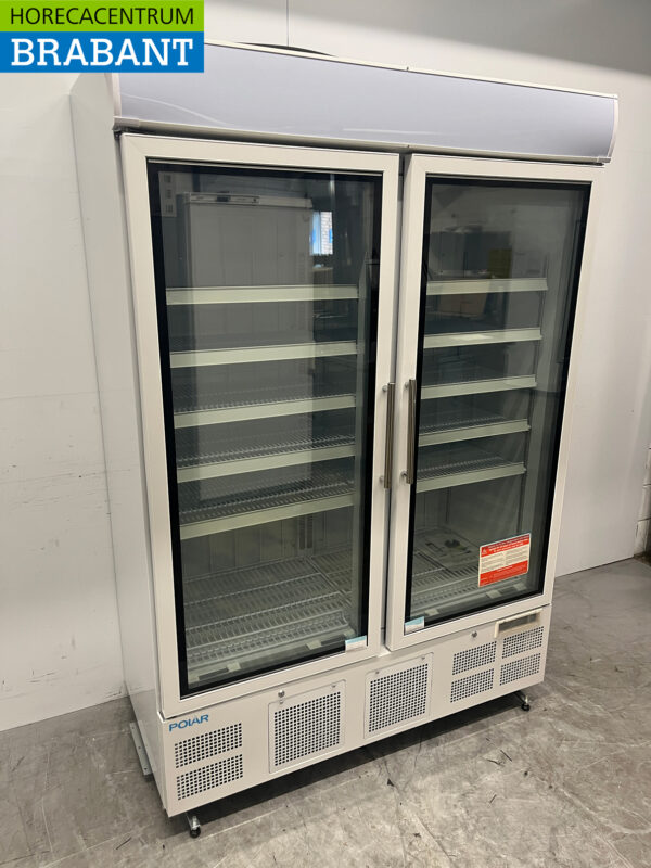 Polar GH507 Doppeltürige Glastür-Gefriertruhe Gefrierschrank 920 Liter 230V Horeca – Bild 3