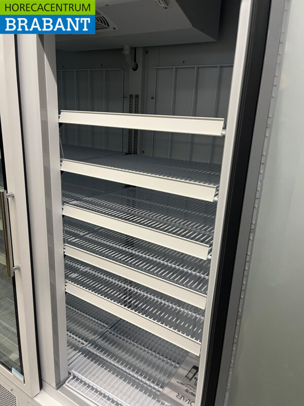 Polar GH507 Doppeltürige Glastür-Gefriertruhe Gefrierschrank 920 Liter 230V Horeca – Bild 4