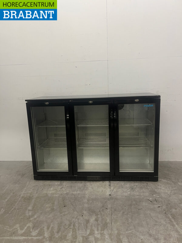Polar GL004 Backbar Bar Kühler 3 Türen 135 cm 230V Horeca