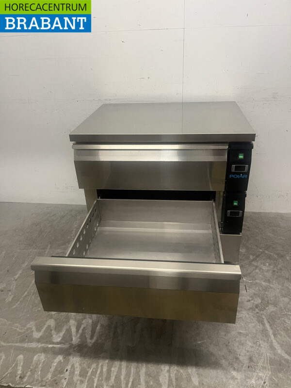 Polar DA996 Edelstahl-Kühl-/Gefrierschrank mit 2 Schubladen Pro Schublade 2 x 1/1 Gastronorm 230V Horeca – Bild 4