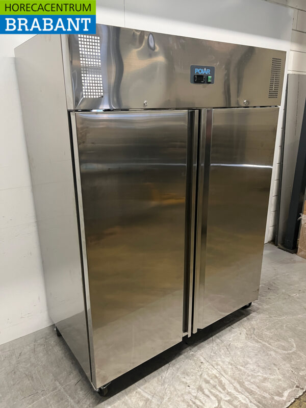 Edelstahl Polar U635 Doppeltüriger 2-türiger Gefrierschrank Gefrierschrank 1300 Liter 230V Horeca – Bild 3
