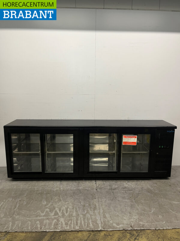 Polar CS103 Backbar Bar Kühler 4 Türen 254,2 cm 230V Horeca