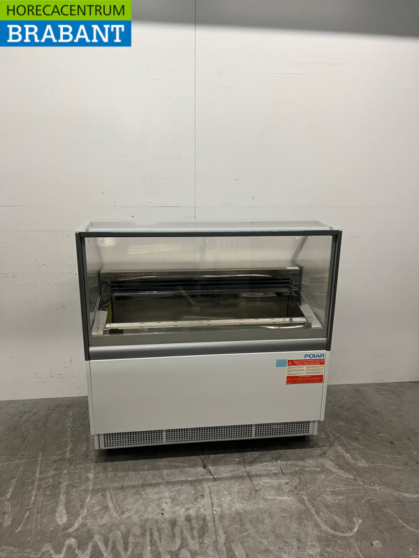 Polar UA058 Schaufel Eiscreme Vitrine 6 Schalen 230V Horeca