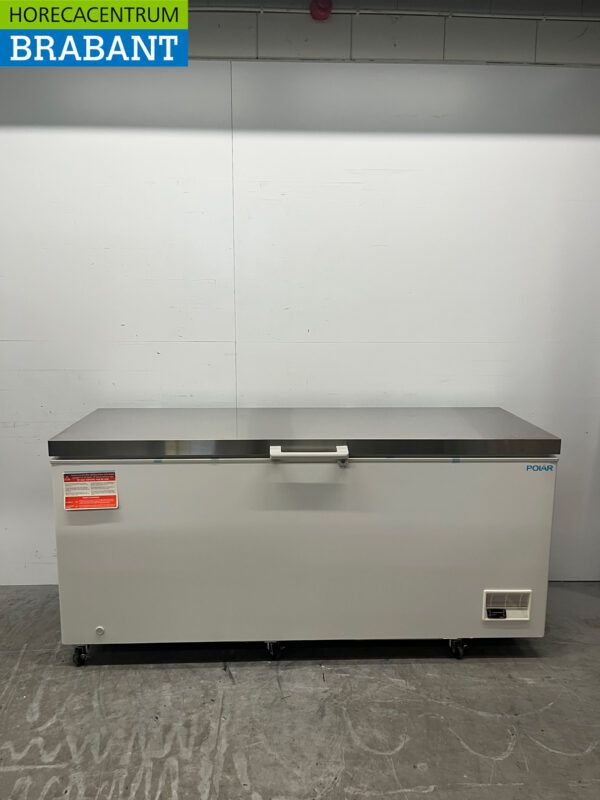 Polar GP898 Mobile Ladentiefkühltruhe Edelstahl Deckel 581 Liter 230V Horeca
