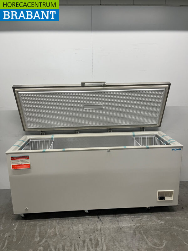 Polar GP898 Mobile Ladentiefkühltruhe Edelstahl Deckel 581 Liter 230V Horeca – Bild 4