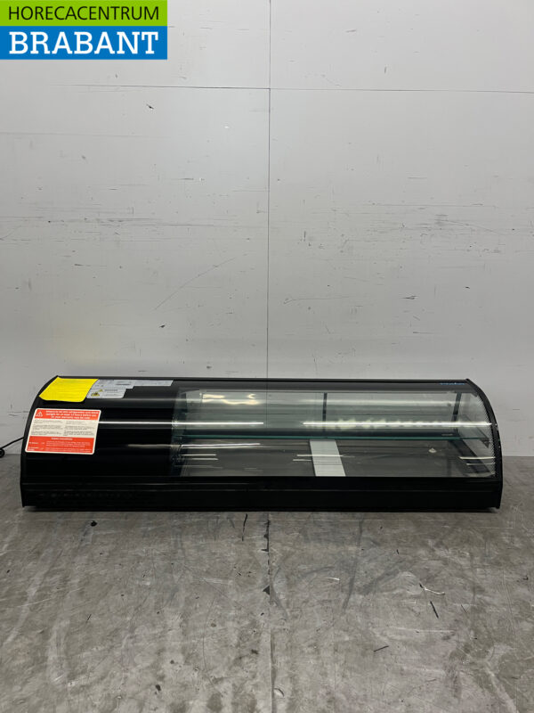 Polar DA540 Tapas-Vitrine Tapas-Vitrine Kühlvitrine saladière 5 x 1/3 GN 150 cm Horeca