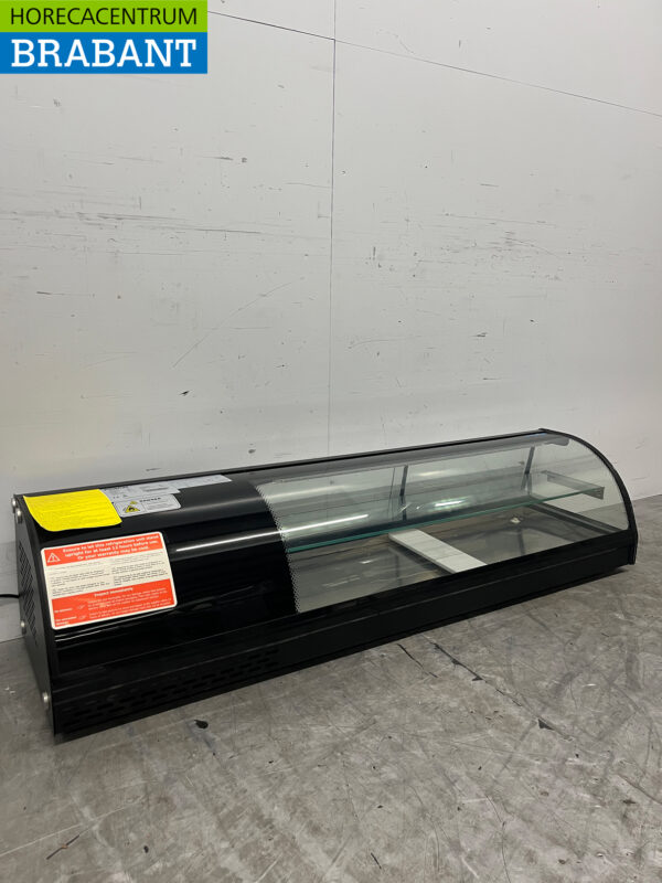 Polar DA540 Tapas-Vitrine Tapas-Vitrine Kühlvitrine saladière 5 x 1/3 GN 150 cm Horeca – Bild 3
