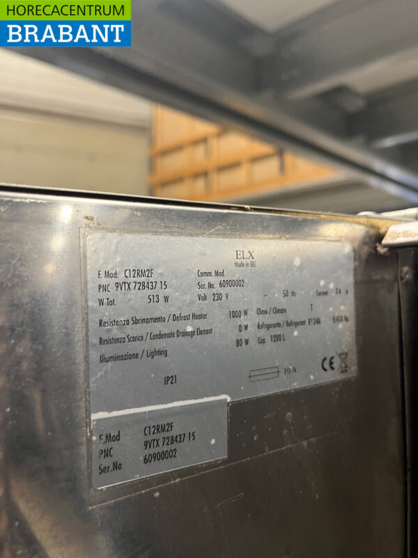 Edelstahl Electrolux Doppeltüriger Kühlschrank 1200 Liter 230V Horeca – Bild 5