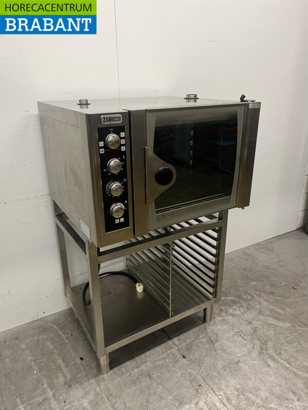 Edelstahl Zanussi Kombidämpfer 6 x 1/1 GN mit Ständer 400V Horeca – Bild 3