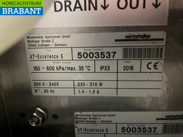 Edelstahl Winterhalter Wasserenthärter Umkehrosmoseanlage 230V Horeca – Bild 5