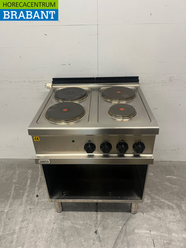 Zanussi 4-Flammen-Elektroherd aus Edelstahl 400V Catering