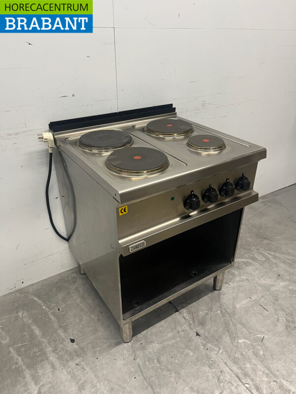 Zanussi 4-Flammen-Elektroherd aus Edelstahl 400V Catering – Bild 3