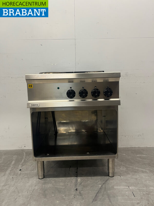 Zanussi 4-Flammen-Elektroherd aus Edelstahl 400V Catering – Bild 4