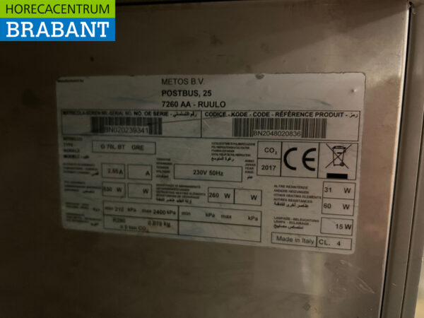 Edelstahl Metos Kühlschrank 700 Liter 230V Horeca – Bild 5