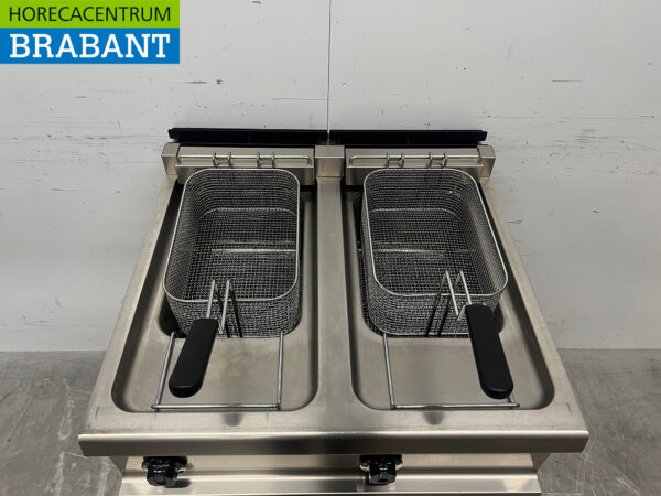Zanussi Doppel-Fritteuse aus Edelstahl 2 x 12 Liter 400V Catering – Bild 4