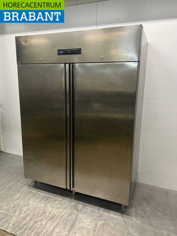 Rubbens Doppeltüriger Kühlschrank aus Edelstahl 1200 Liter 230V Horeca – Bild 2