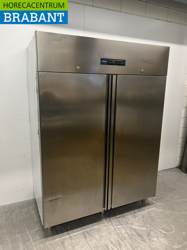 Rubbens Doppeltüriger Kühlschrank aus Edelstahl 1200 Liter 230V Horeca – Bild 3