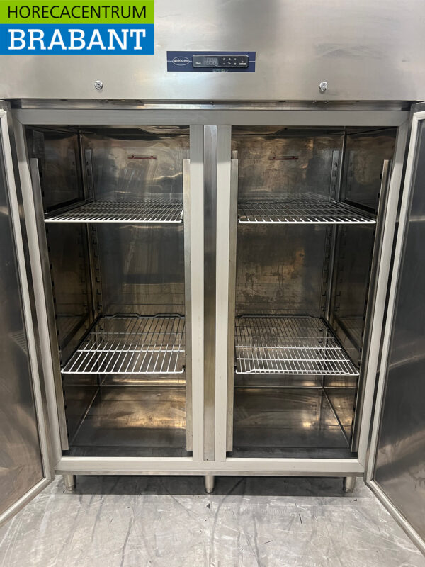 Rubbens Doppeltüriger Kühlschrank aus Edelstahl 1200 Liter 230V Horeca – Bild 4