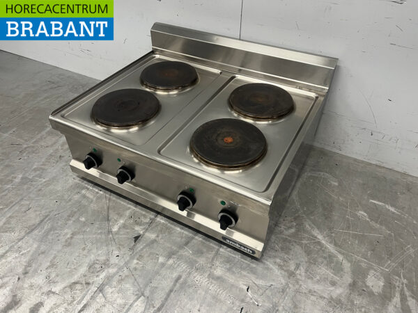 Ambach 4-Flammen-Elektroherd aus Edelstahl 400V Catering – Bild 2