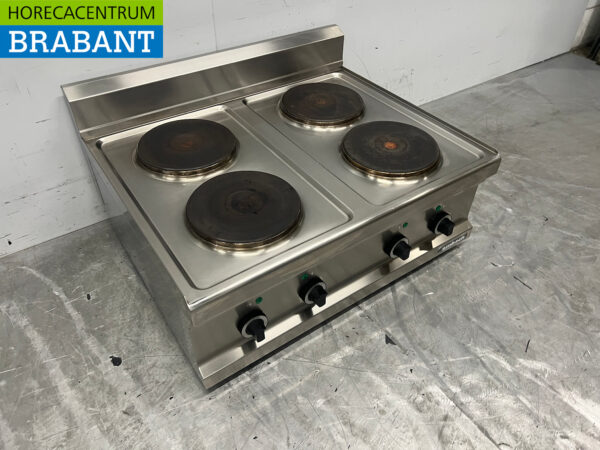 Ambach 4-Flammen-Elektroherd aus Edelstahl 400V Catering – Bild 3