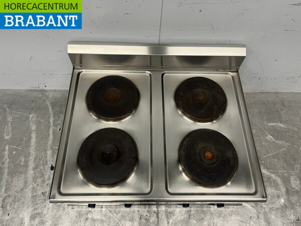 Ambach 4-Flammen-Elektroherd aus Edelstahl 400V Catering – Bild 4