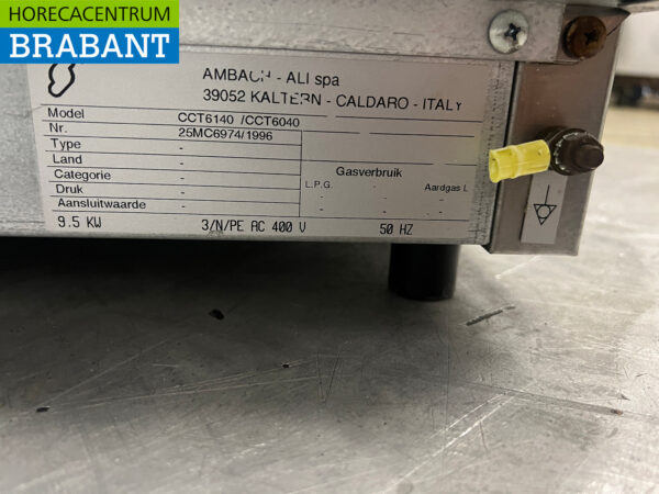 Ambach 4-Flammen-Elektroherd aus Edelstahl 400V Catering – Bild 5