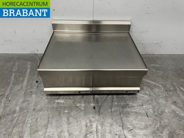 Edelstahl Ambach Arbeitseinheit Neutral Jalousieeinheit 80 cm Horeca