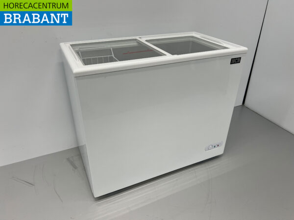 HCB Gefrierschrank Ladengefrierschrank mit Glasschiebedeckel 197 Liter 230V Horeca – Bild 3