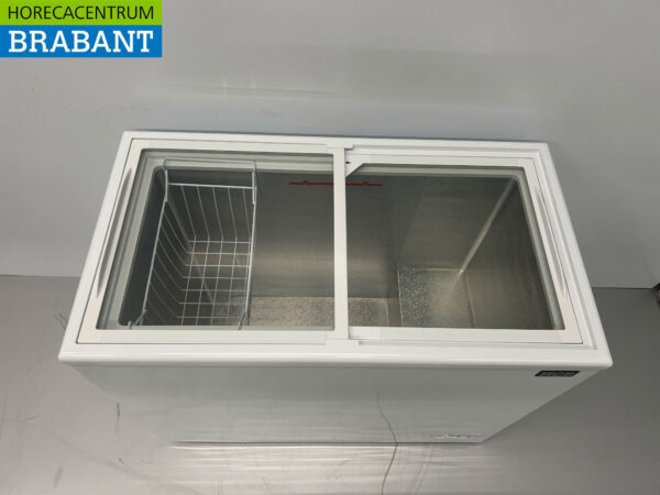 HCB Gefrierschrank Ladengefrierschrank mit Glasschiebedeckel 197 Liter 230V Horeca – Bild 4