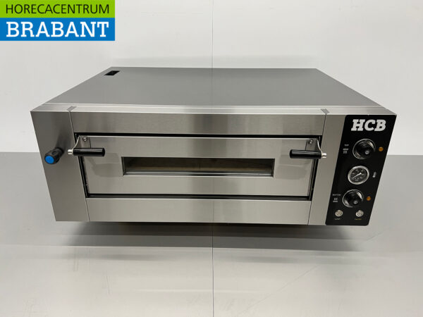 HCB Edelstahl-Pizzaofen 4 Pizzen 34 cm Durchmesser 400V Horeca