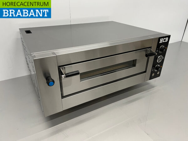 HCB Edelstahl-Pizzaofen 4 Pizzen 34 cm Durchmesser 400V Horeca – Bild 3