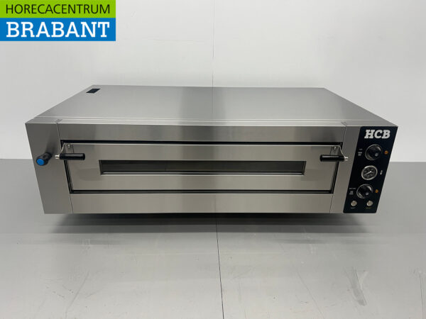 HCB Edelstahl-Pizzaofen 6 Pizzen 34 cm Durchmesser 400V Horeca