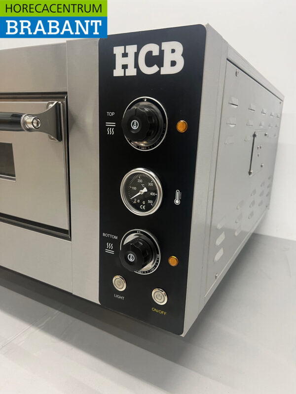 HCB Edelstahl-Pizzaofen 6 Pizzen 34 cm Durchmesser 400V Horeca – Bild 7
