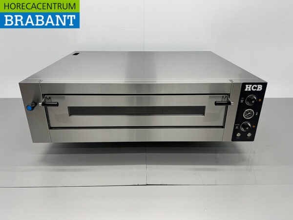 HCB Edelstahl-Pizzaofen 9 Pizzen 34 cm Durchmesser 400V Horeca