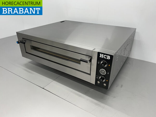 HCB Edelstahl-Pizzaofen 9 Pizzen 34 cm Durchmesser 400V Horeca – Bild 2